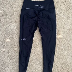 Aurola Black High-Waisted Leggings